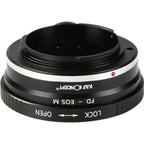 K&F Obiettivo Adattatore Canon FD - Canon EF-M (1/4" treppiede-attacco)