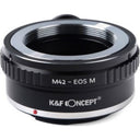 K&F Obiettivo Adattatore M42 - Canon EF-M (con 1/4" treppiede-attacco)
