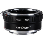 K&F Adattatore per obiettivo Nikon F - Sony E-Attacco