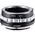K&F Lens Adapter Rollei Pentax K/DA - Nikon Z