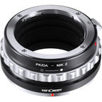 K&F Lens Adapter Rollei Pentax K/DA - Nikon Z