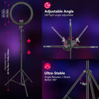 Kit luce ad anello Neewer SRP18-2.4G 55 W