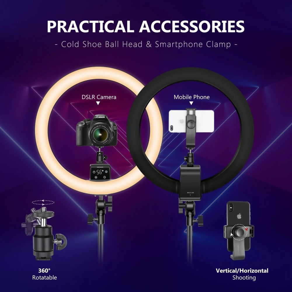Kit luce ad anello Neewer SRP18-2.4G 55 W