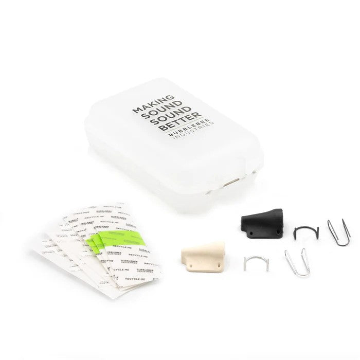 Bubblebee The Mic Hiding Kit Per Sennheiser ME 2-II, Nero e Bianco