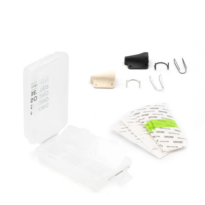 Bubblebee The Mic Hiding Kit Per Sennheiser ME 2-II, Nero e Bianco