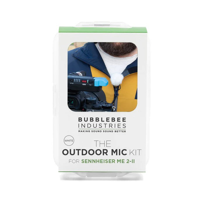Bubblebee The Outdoor Mic Kit For Sennheiser ME 2-II, White