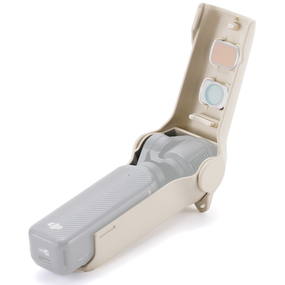 Tilta Protective Travel Custodia con Cinturino da polso Kit per DJI Osmo Pocket 3 - Cream Bianco