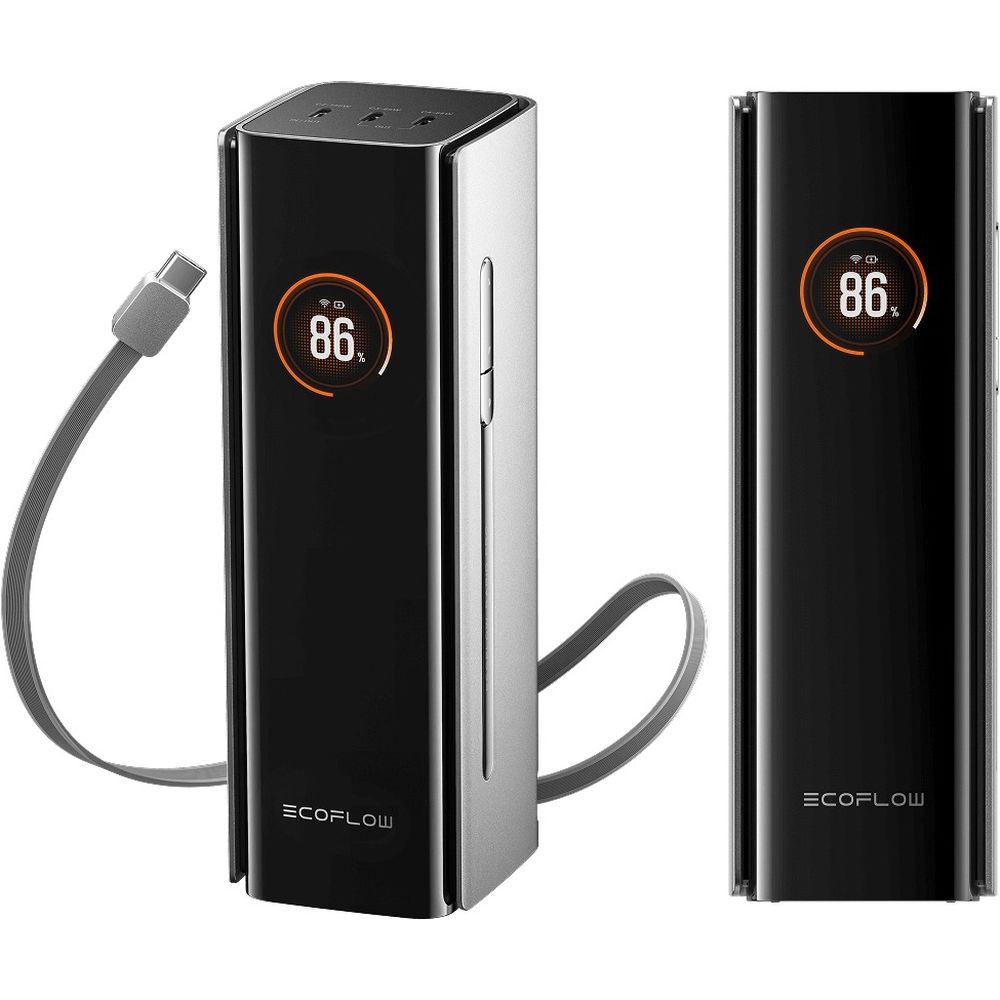 EcoFlow RAPID Pro Power Bank 300W, 27.650mAh con cavo integrato da 140W
