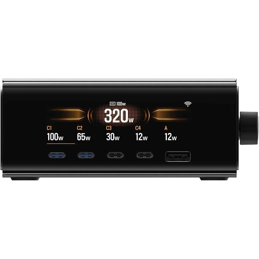 Caricabatterie da tavolo EcoFlow RAPID Pro da 320 W con GaN (5 porte)