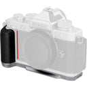 Piastra di montaggio a L SmallRig 5706 con impugnatura in silicone per Nikon Z f, argento