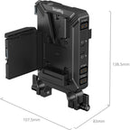Kit piastra di montaggio batteria SmallRig 5226 V-Attacco per aste LWS da 15mm
