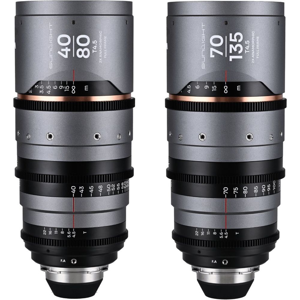Laowa Sunlight FF 2x Anamorphic Zoom Bundle 40-80/70-135mm Ambra