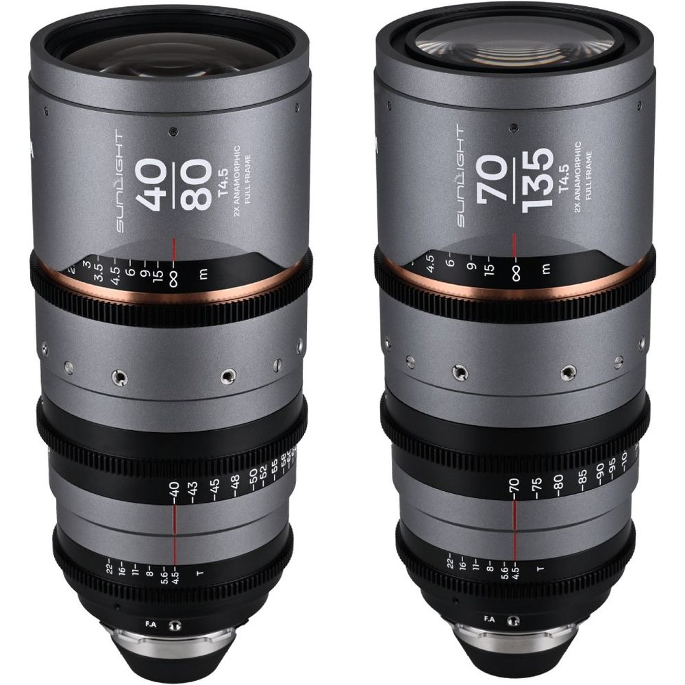 Laowa Sunlight FF 2x Anamorphic Zoom Bundle 40-80/70-135mm Ambra