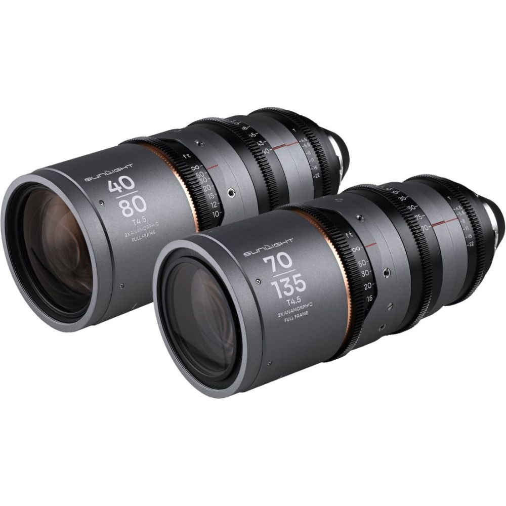 Laowa Sunlight FF 2x Anamorphic Zoom Bundle 40-80/70-135mm Ambra