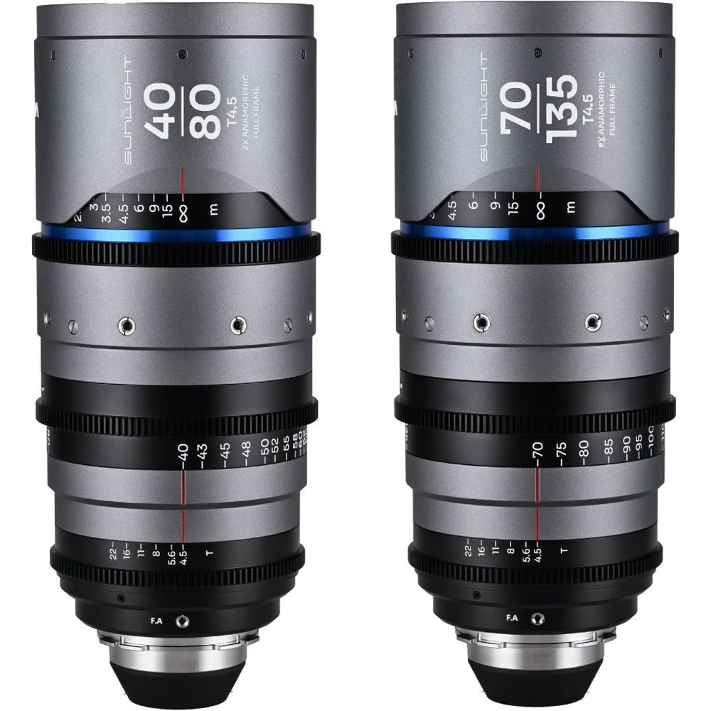Laowa Sunlight FF 2x Anamorphic Zoom Bundle 40-80/70-135mm Blue