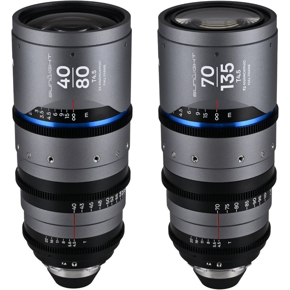Laowa Sunlight FF 2x Anamorphic Zoom Bundle 40-80/70-135mm Blue