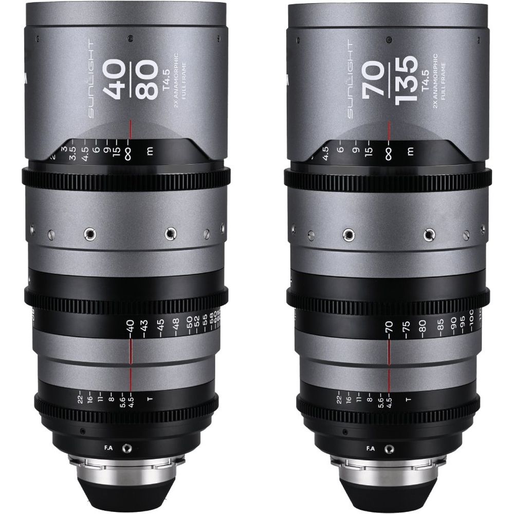 Laowa Sunlight FF 2x Anamorphic Zoom Bundle 40-80/70-135mm Trasparente