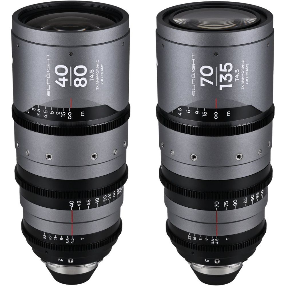 Laowa Sunlight FF 2x Anamorphic Zoom Bundle 40-80/70-135mm Trasparente