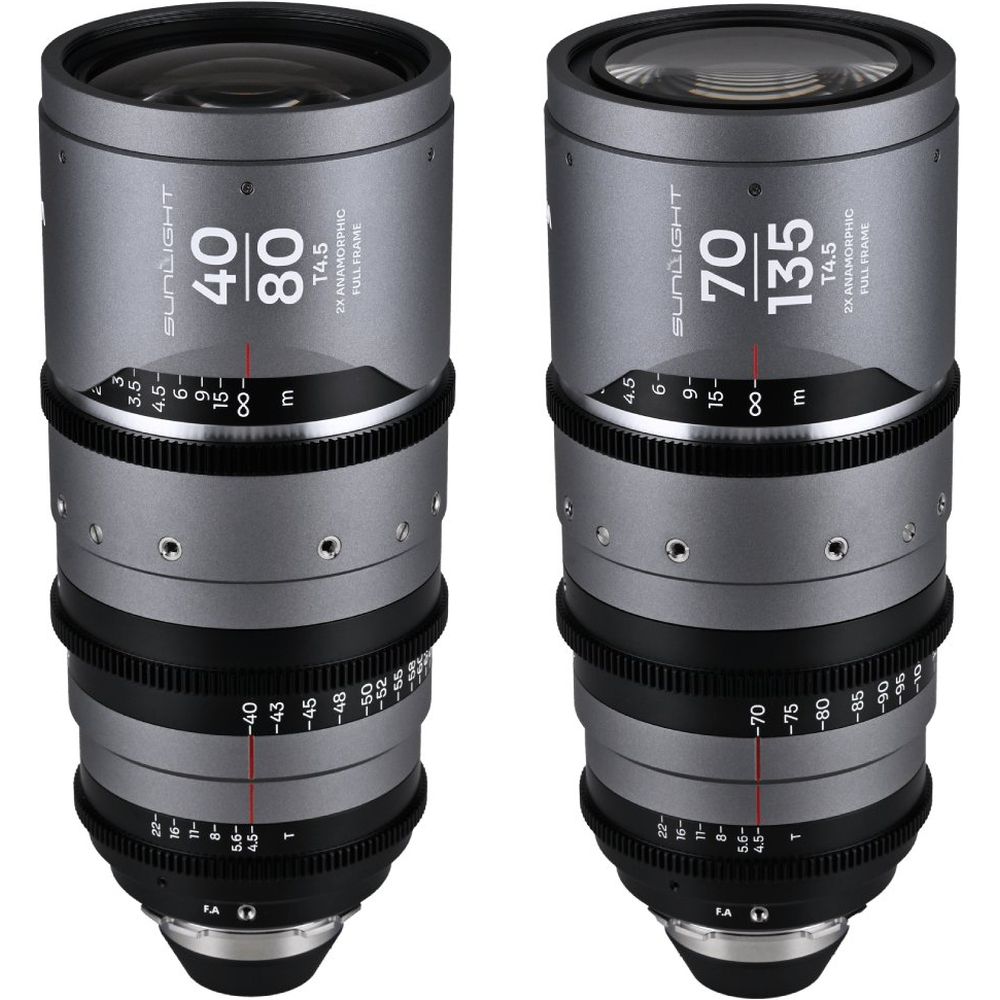Laowa Sunlight FF 2x Anamorphic Zoom Bundle 40-80/70-135mm Silver