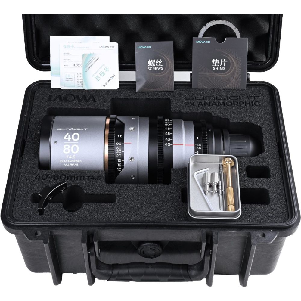 Laowa Sunlight FF 2x Anamorphic Zoom 40-80mm T4.5 Amber
