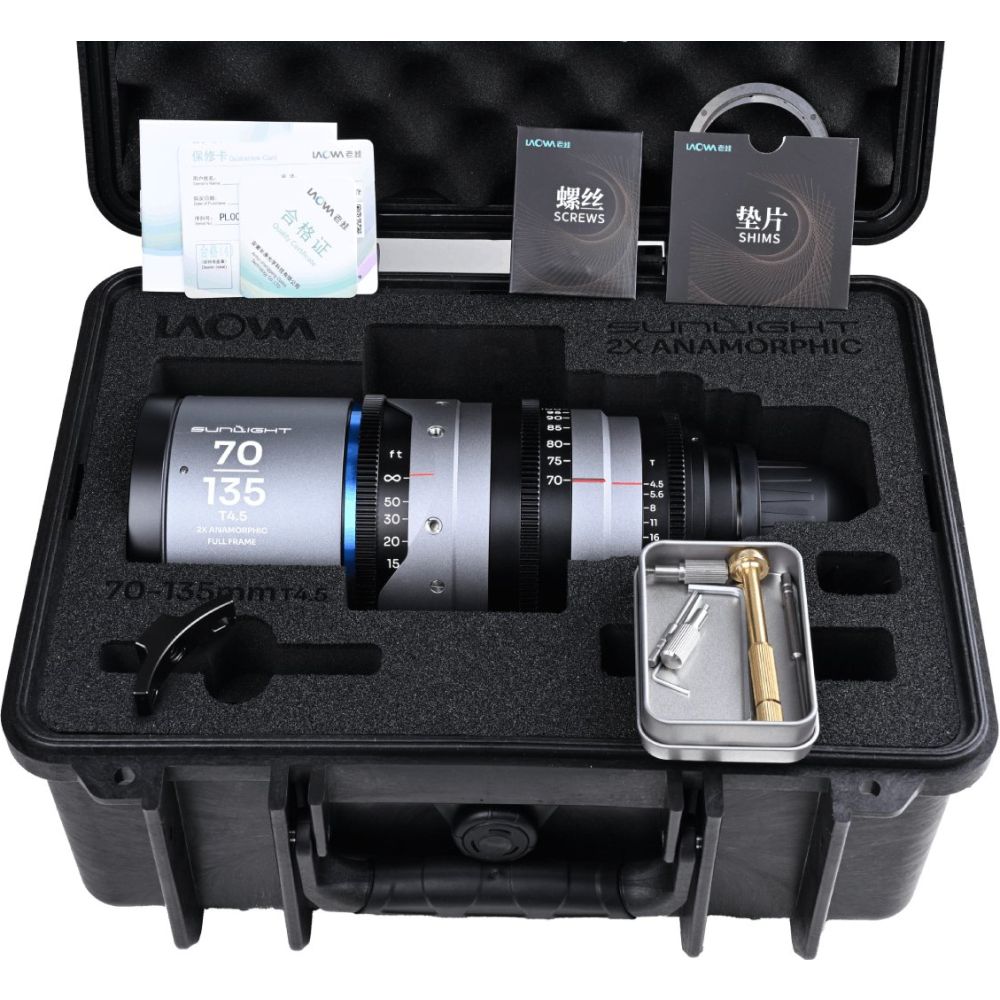 Laowa Sunlight FF 2x Anamorphic Zoom 70-135mm T4.5 Blue