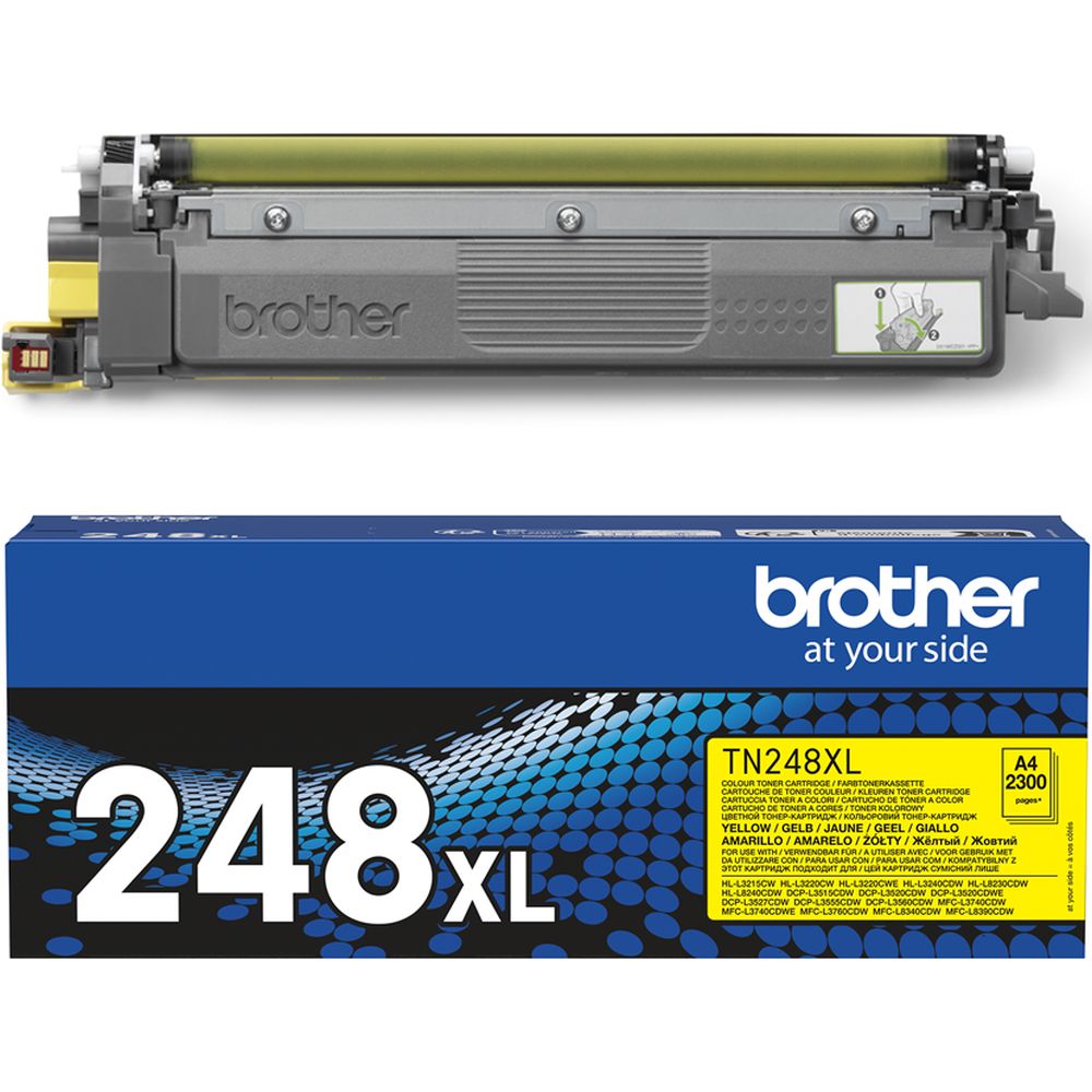 Cartuccia toner Brother TN248XLY XL gialla