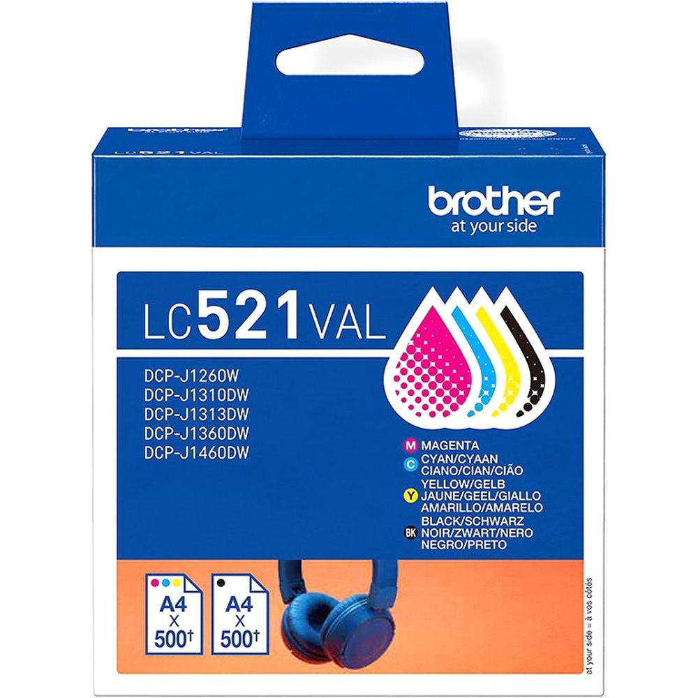 Brother LC-521VAL ink cardridge Value pack