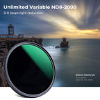 K&F Concept Variable ND filter ND8-2000 super slim - 72mm