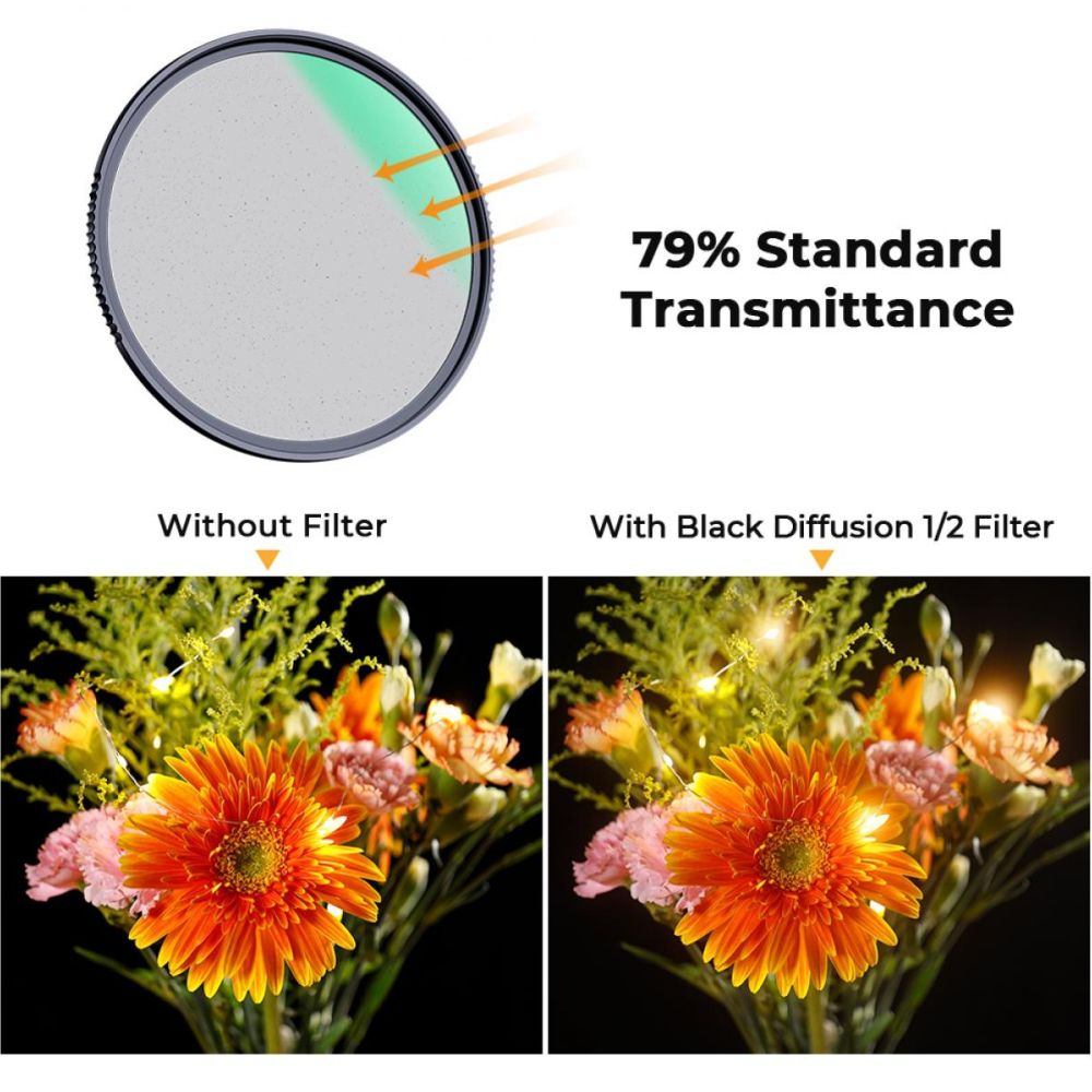 K&F Concept 1/2 Black Mist Filter Nano X - 82mm