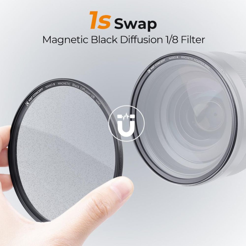 K&F Concept Magnetic 1/8 Black Mist Filter Nano X - 67mm