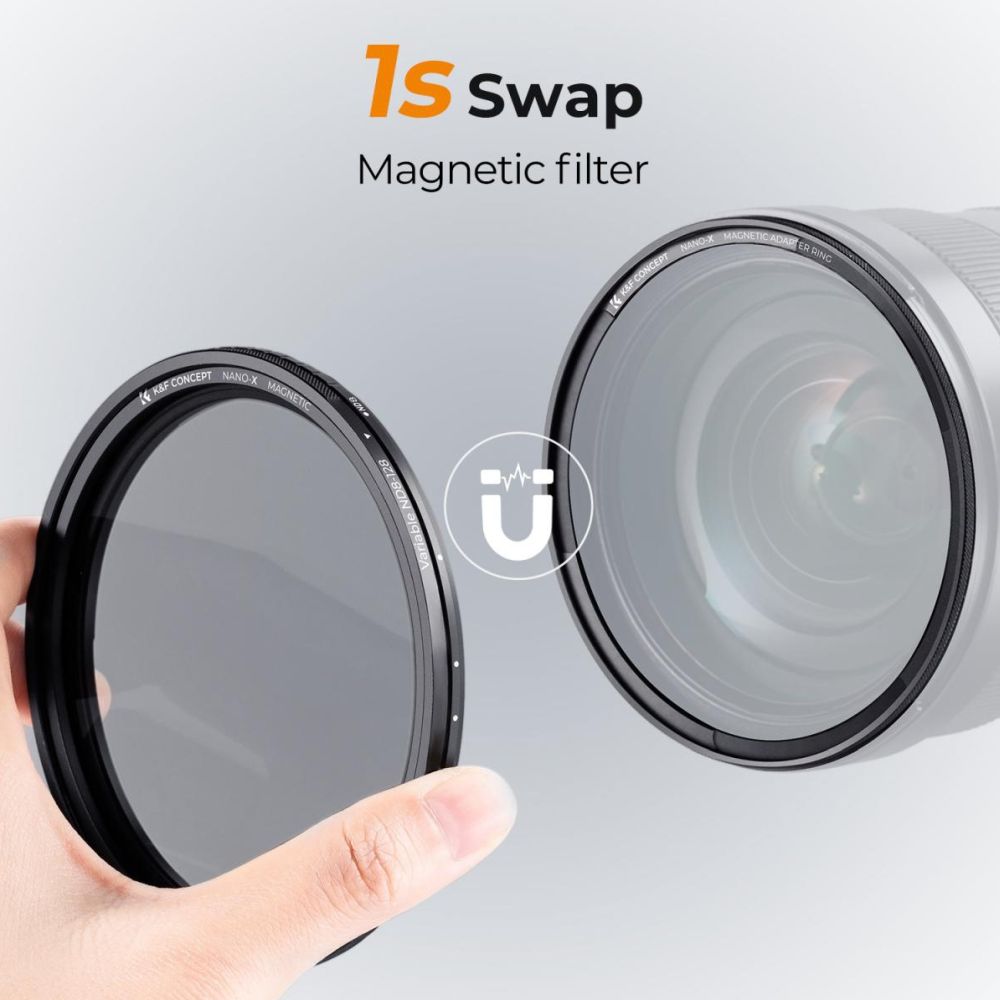 K&F Concept Variabel Filtro ND ND8-128 Nano X magnetico 67mm