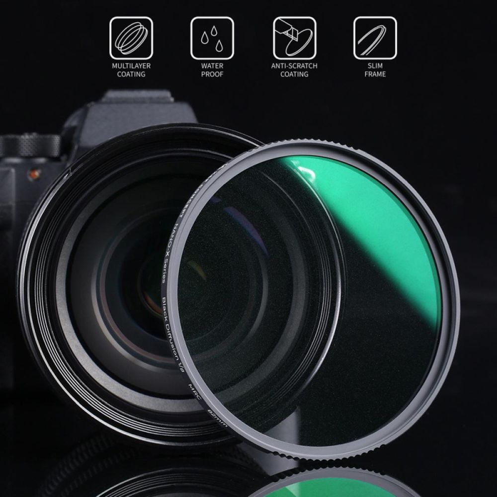 K&F Concept 1/8 Black Mist Filter Nano X - 82mm