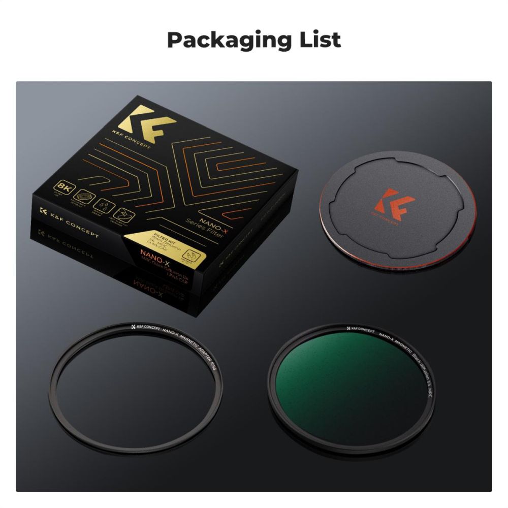 K&F Concept Magnetische 1/4 Black Mist Filtro Nano X - 49mm