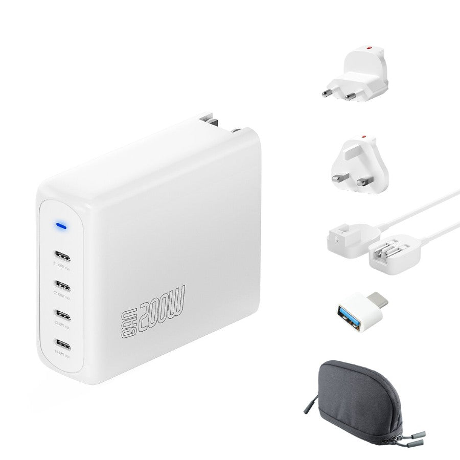 4smarts GaN Flex Pro 200W 4 caricatore USB-C edizione da viaggio