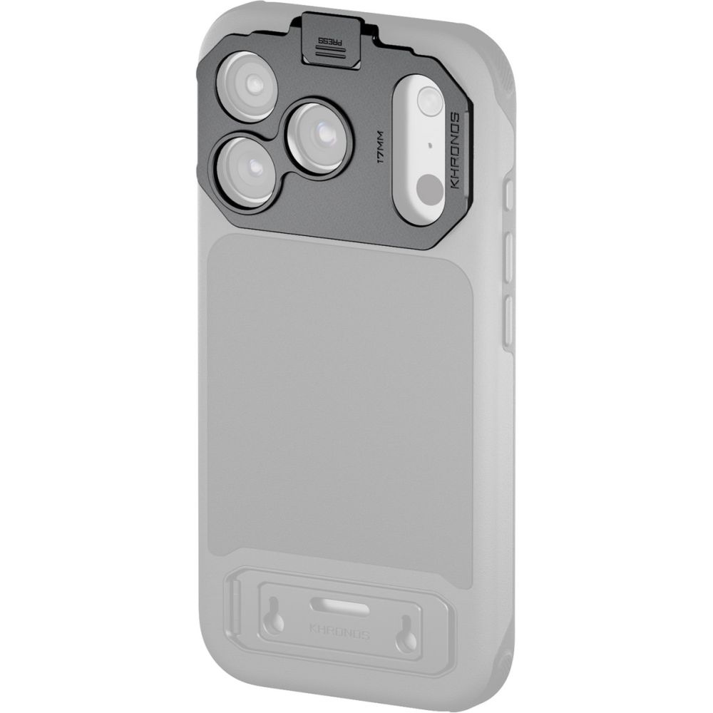 Adattatore per obiettivo Tilta Khronos con filettatura da 17mm per iPhone 17 Pro - Grigio siderale