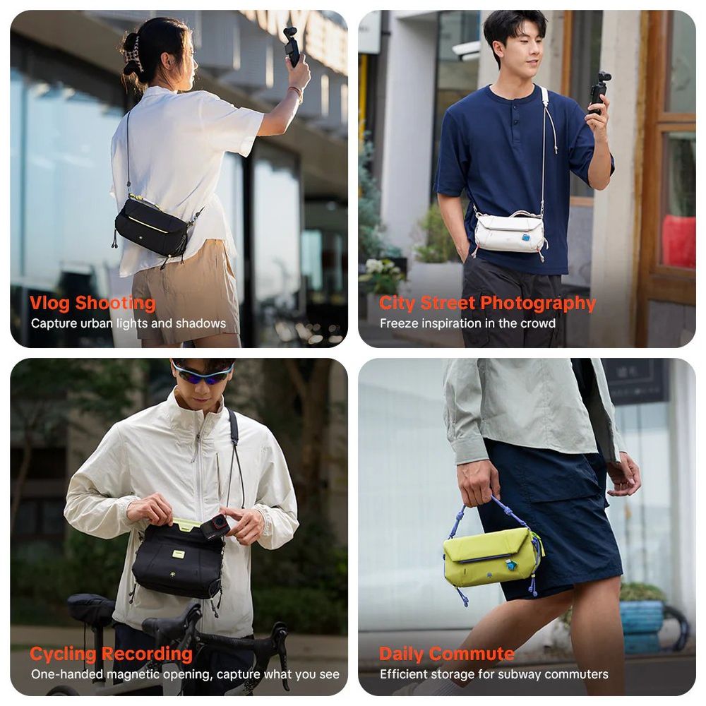 PGYTech OneGo Pocket Sling, bianco nebbia