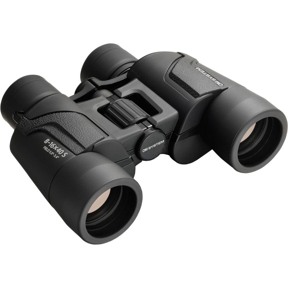 OM SYSTEM 8-16x40 S binoculars black incl. bag and carrying strap