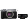 Fujifilm X-E5 argento + XF 27mm f/2.8 R WR