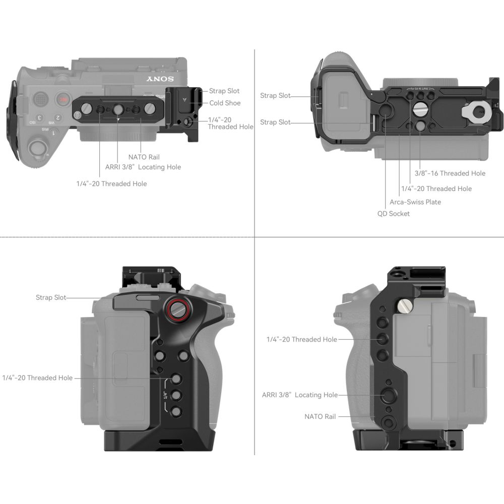 SmallRig 4183B Gabbia per Sony FX30 / FX3