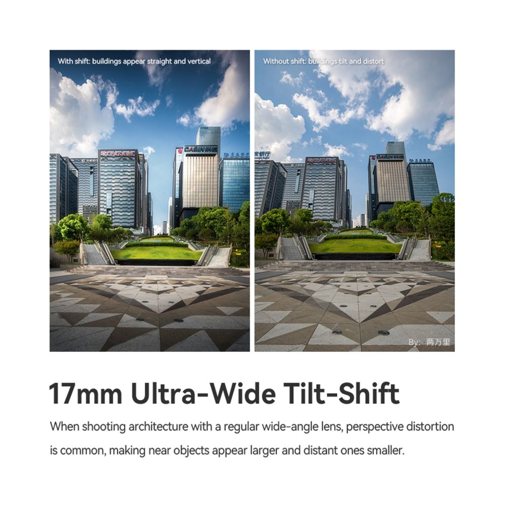 TTArtisan Tilt Shift 17mm f/4.0 Fuji GFX Nero