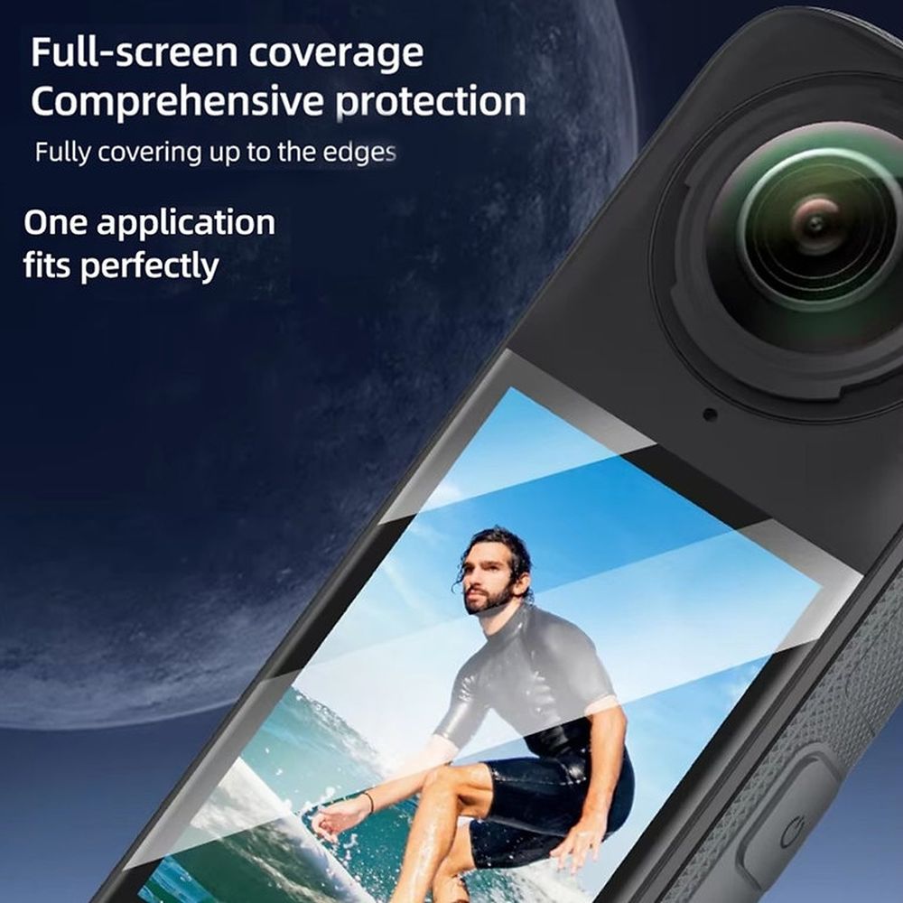 Pellicola protettiva in vetro temperato Telesin per Insta360 X4