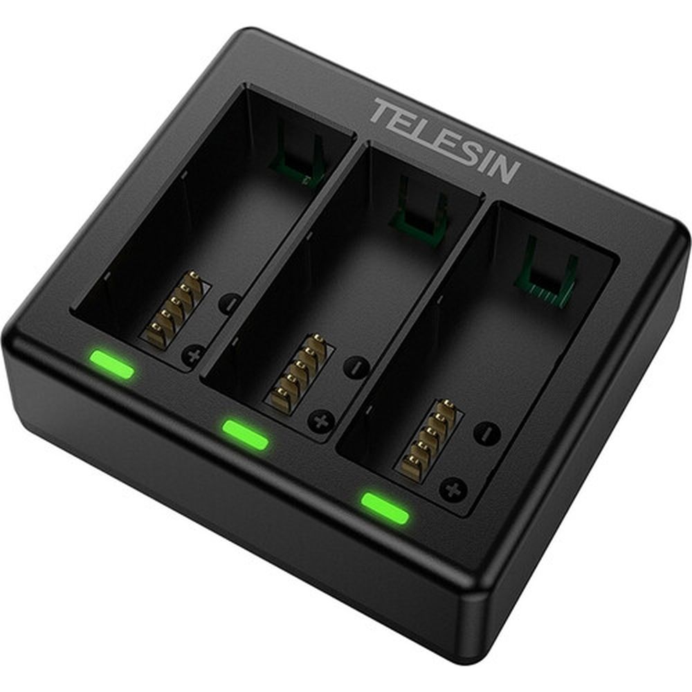 Caricabatterie Telesin per 3 batterie - GoPro Hero 13