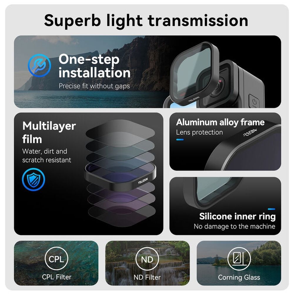 Telesin ND64 Lens Filter for GoPro Hero 13