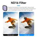 Kit filtro obiettivo Telesin CPL+ND8/16/32 per GoPro 13