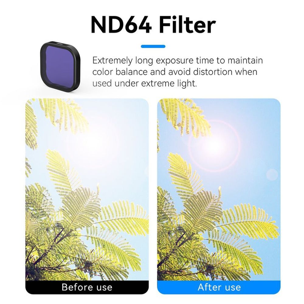 Telesin CPL+ND8/16/32/64 Kit filtro obiettivo per GoPro Hero 13