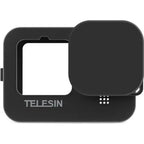 Telesin Custodia protettiva in silicone con copriobiettivo GoPro 13 - Nero
