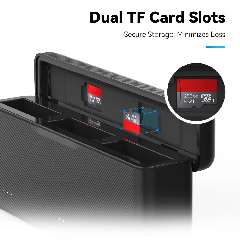 Telesin Pocket Charging Box per DJI Osmo Action 5/4/3 (3 slot)