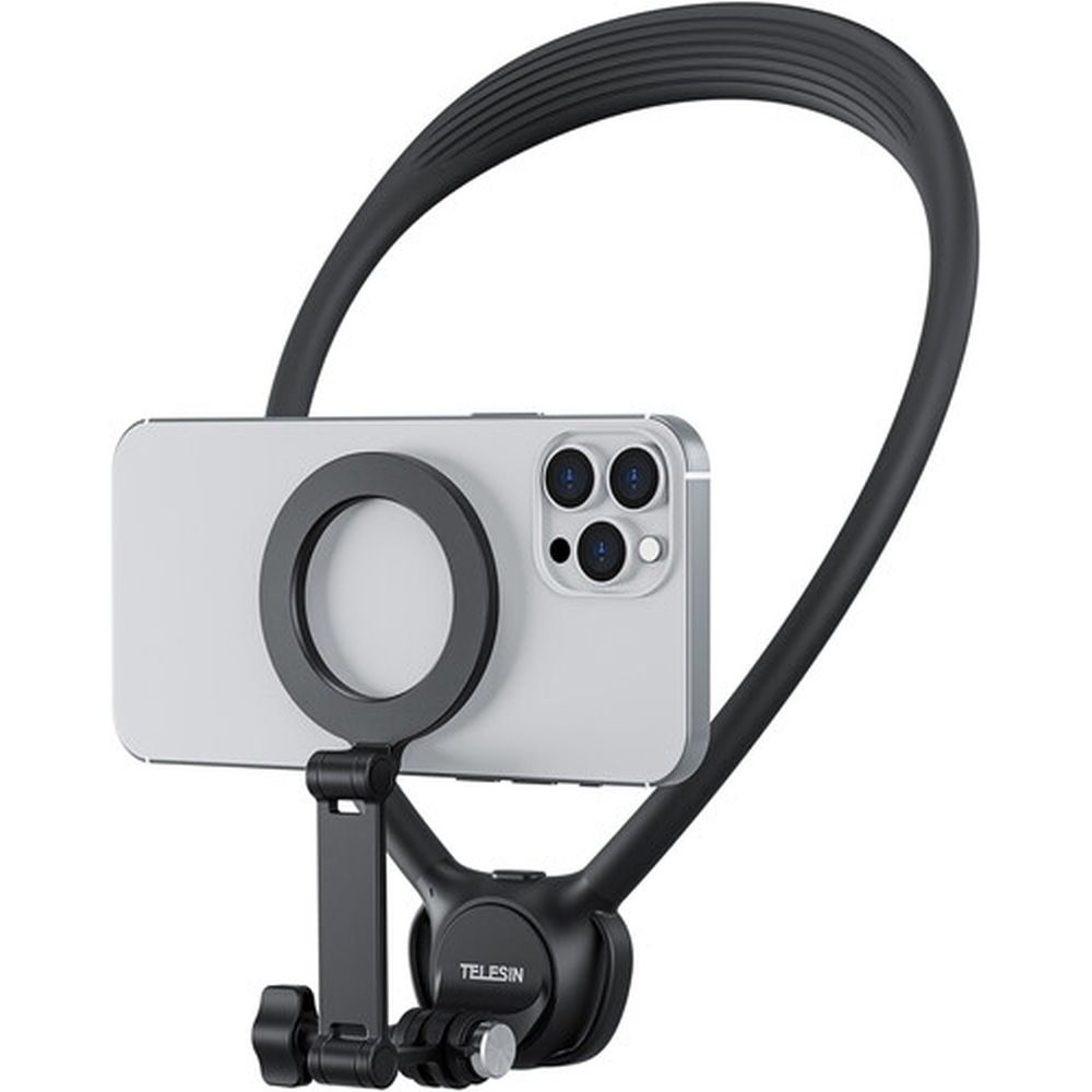 Telesin Neck Attacco 360º Combo - GoPro e Smartphone - nero