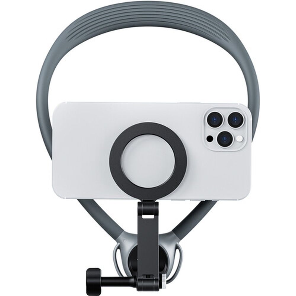 Telesin Neck Attacco 360º Combo - GoPro e Smartphone - Grigio
