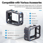 Telesin Metal Housing GoPro Hero 13 (Magnetic Charging)
